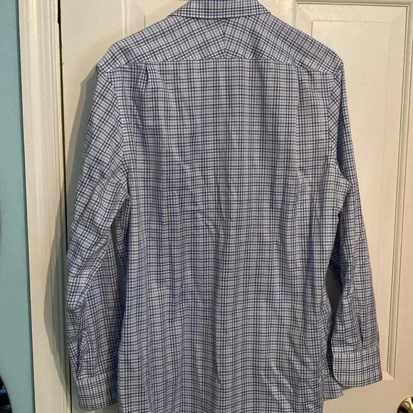 Charles Tyrwhitt men’s slim fit button down - shades of blue check - 15.5 - Picture 6 of 6